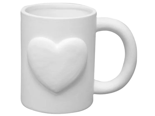 Embossed Heart Mug