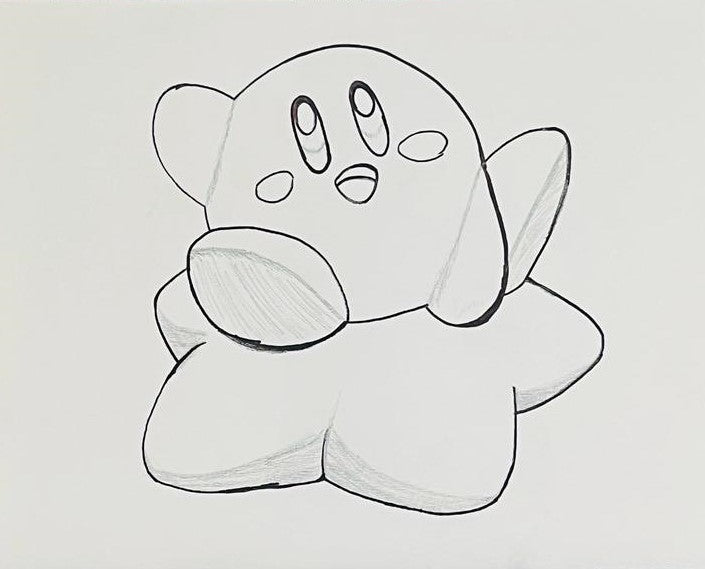 Kirby Pre-Traced Canvas