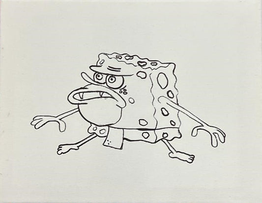 Spongebob 1 Pre-Traced Canvas