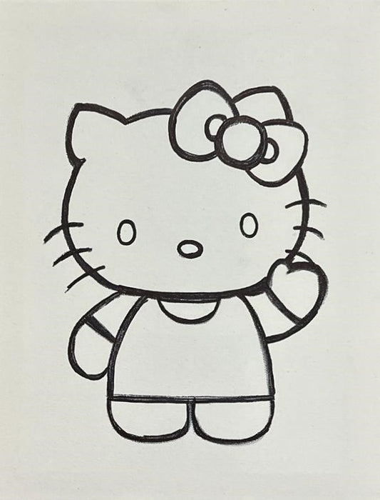 Hello Kitty Pre-Traced Canvas