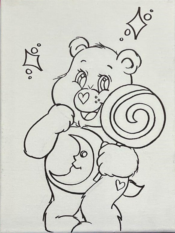 Care Bear 3 Pre-Traced Canvas