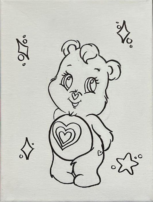 Care Bear 2 Pre-Traced Canvas